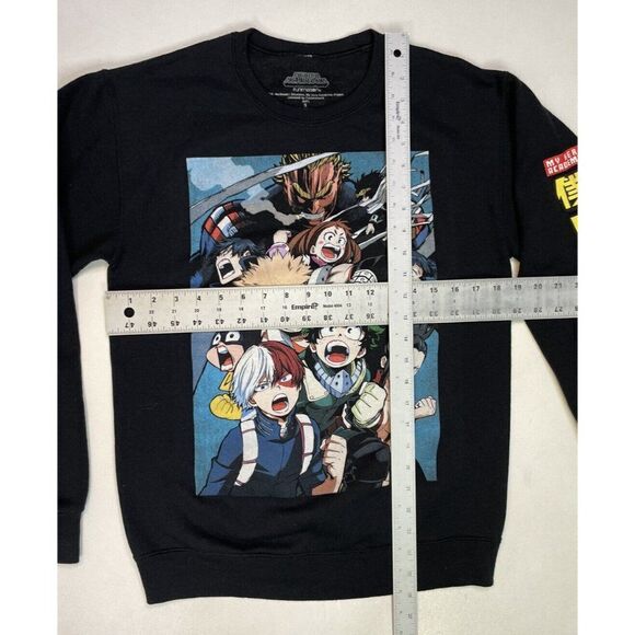 My Hero Academia Graphic Sweatshirt Men Small Black Characters Anime - Picture 6 of 6